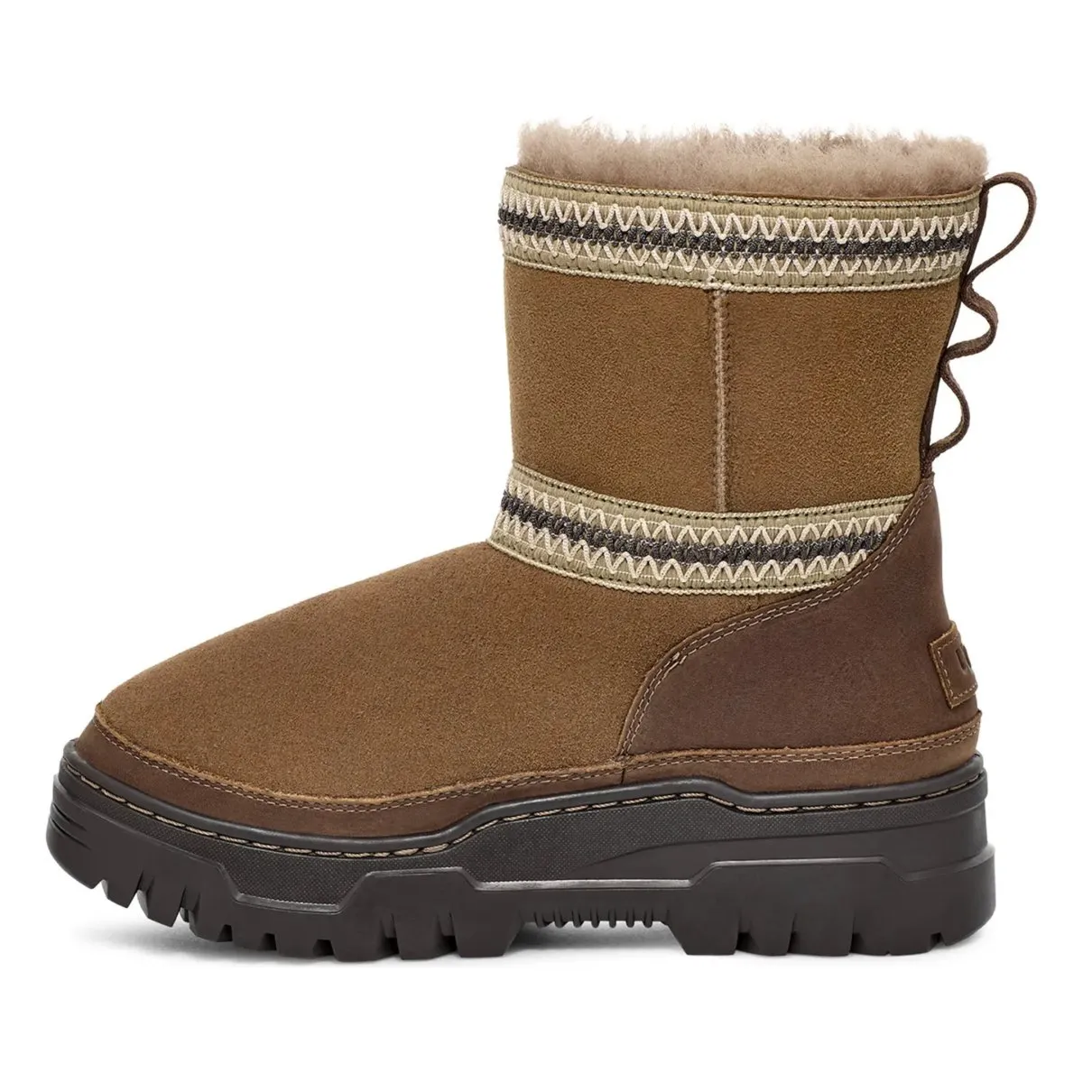 UGG Women's Classic Mini TrailGazer Hickory Waterproof Cozy Motion HeelCushion