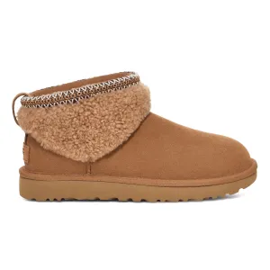 Range Jog UGG Women's Classic Ultra Mini Maxi Curly Chestnut