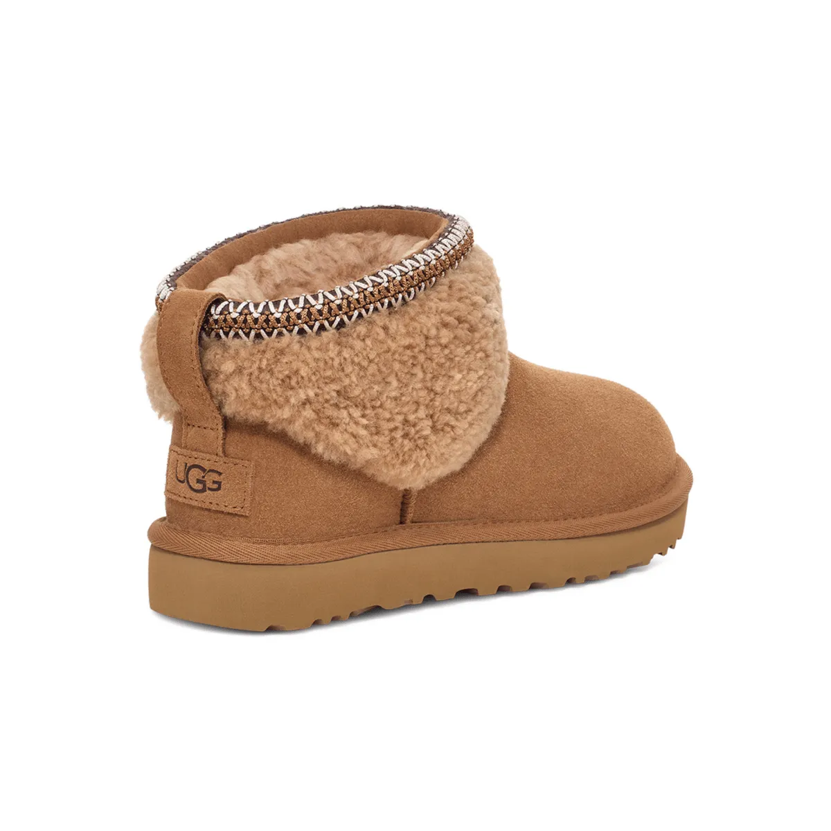 RecycledMaterial UGG Women's Classic Ultra Mini Maxi Curly Chestnut