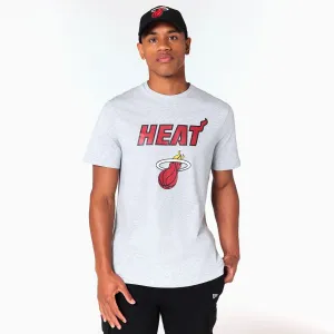 Miami Heat NBA Grey T-Shirt Lightweight Feel Cozy Comfort Design