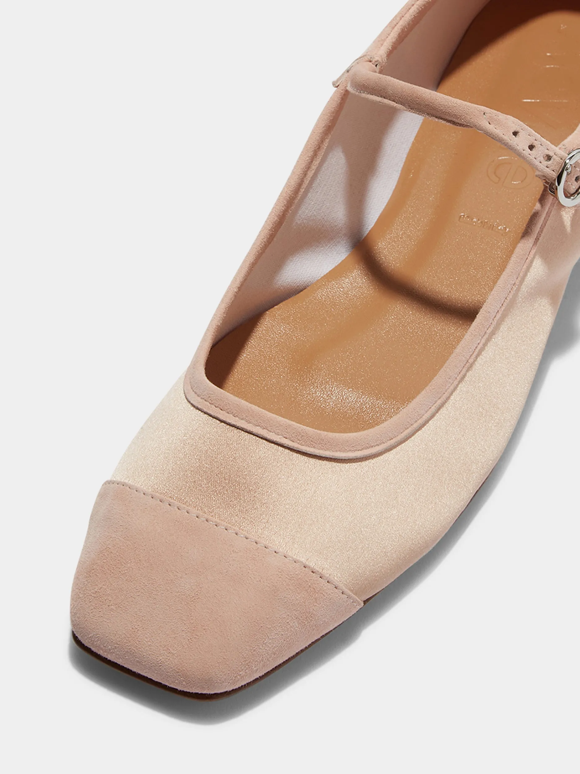 Uma Satin Toe-Cap Mary-Jane Flats Walk Ease Chill Time