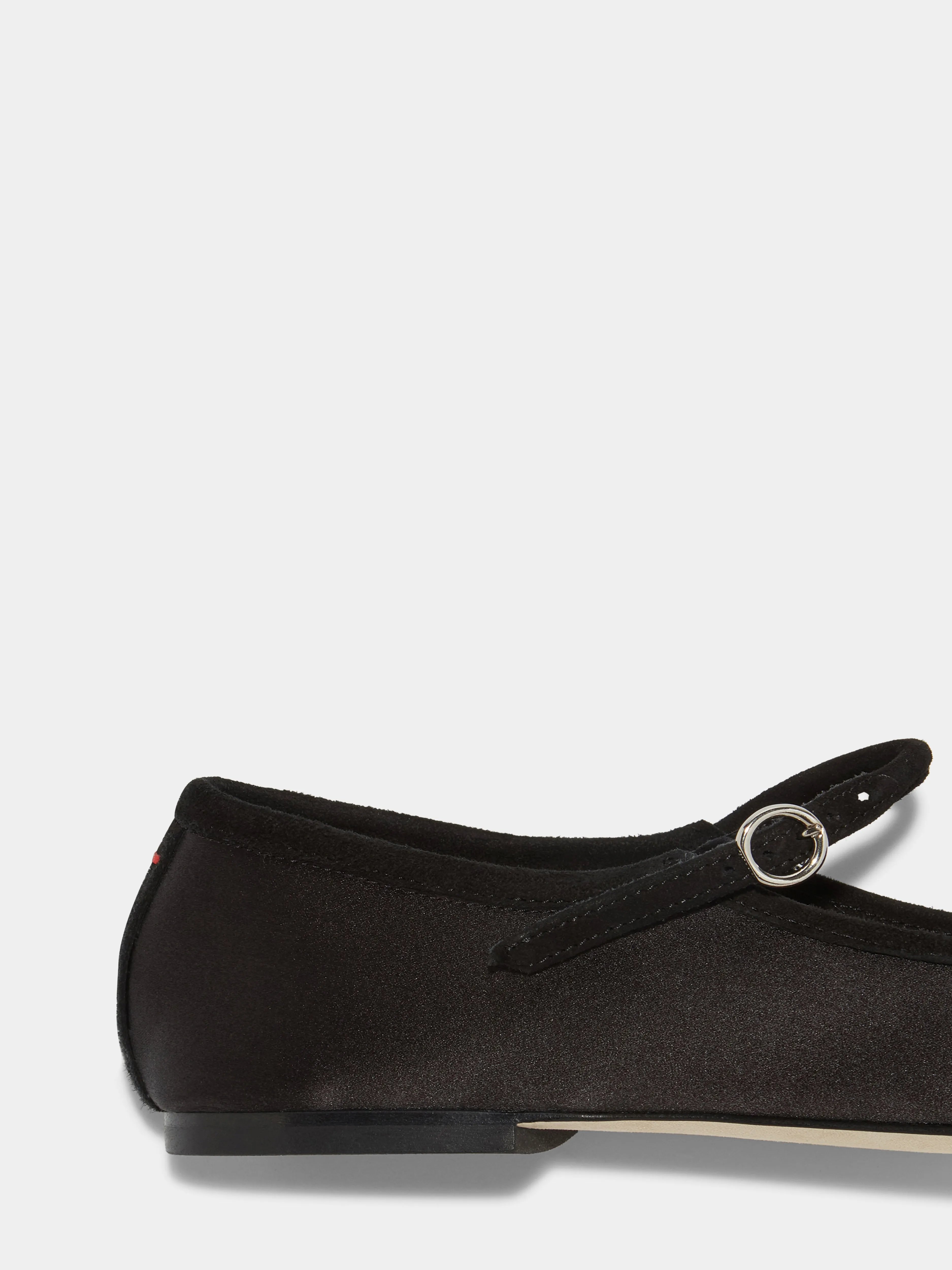 Uma Satin Toe-Cap Mary-Jane Flats Glow Run