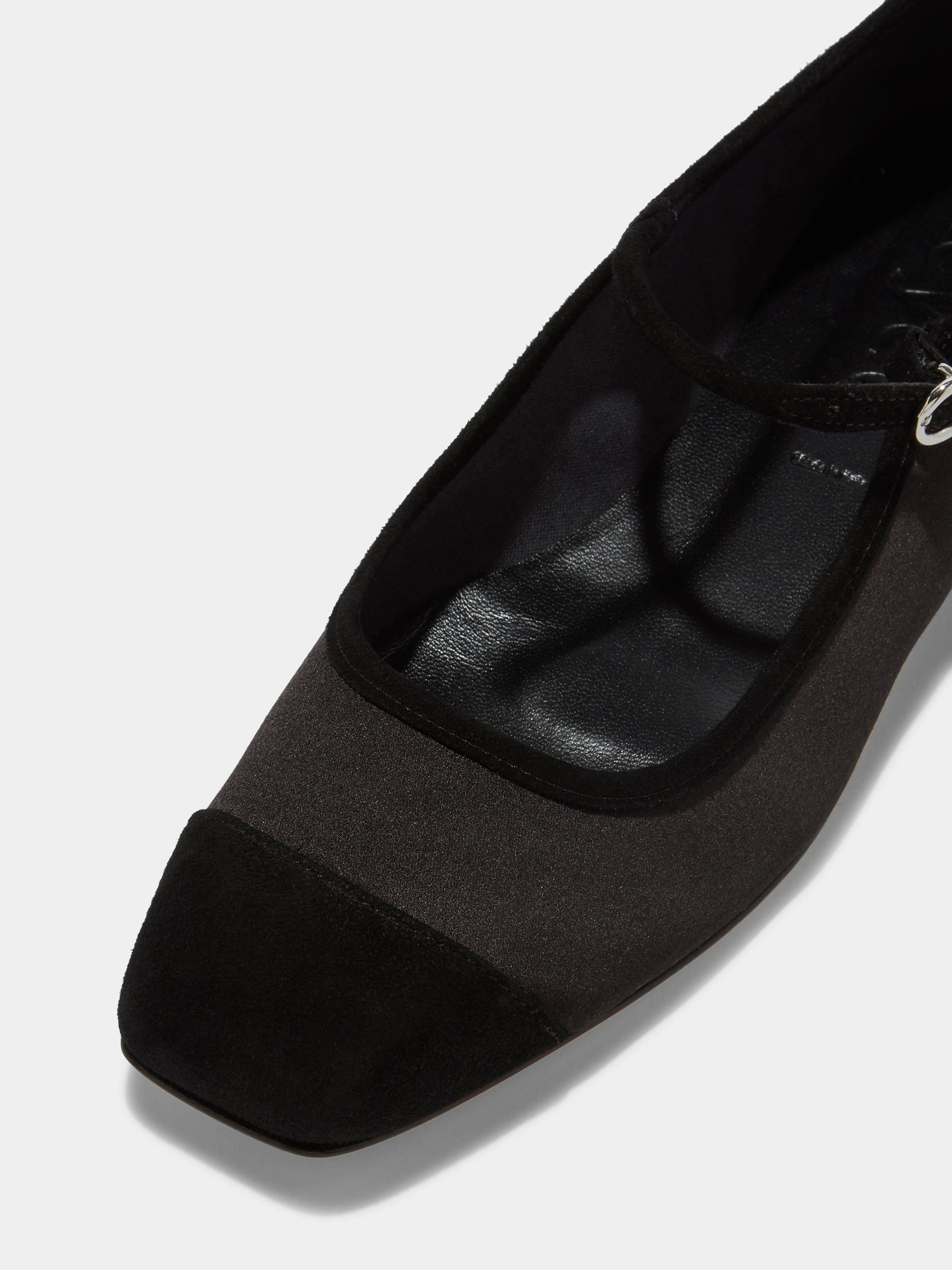 Barefoot feel Open Space Uma Satin Toe-Cap Mary-Jane Flats