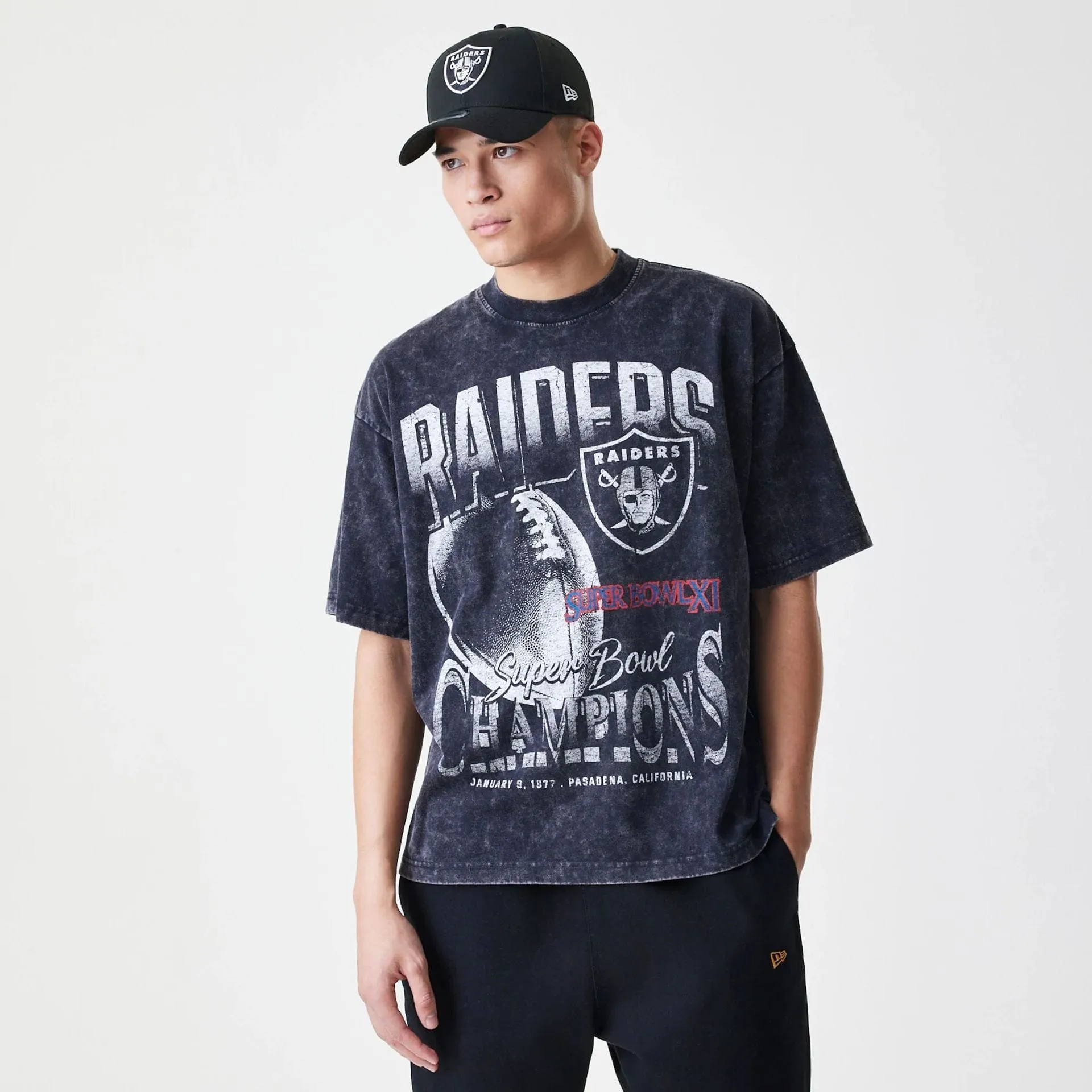 Las Vegas Raiders Sport Classic Black T-Shirt Geometric Pattern Luxury exclusivity