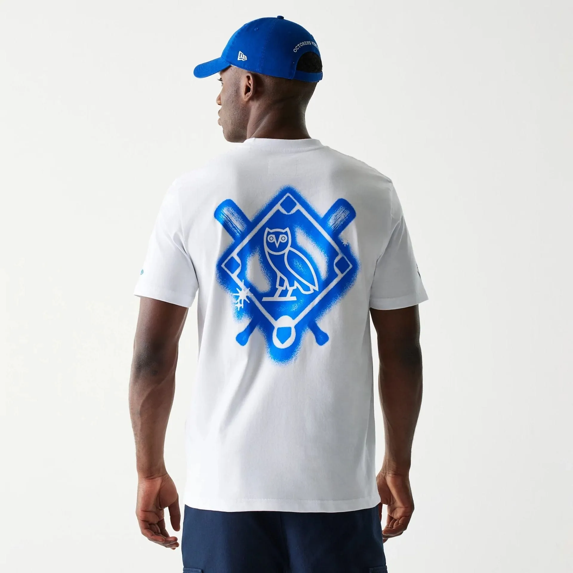 Toronto Blue Jays OVO x MLB White T-Shirt Breathable Stretch Fit ComfortFirst