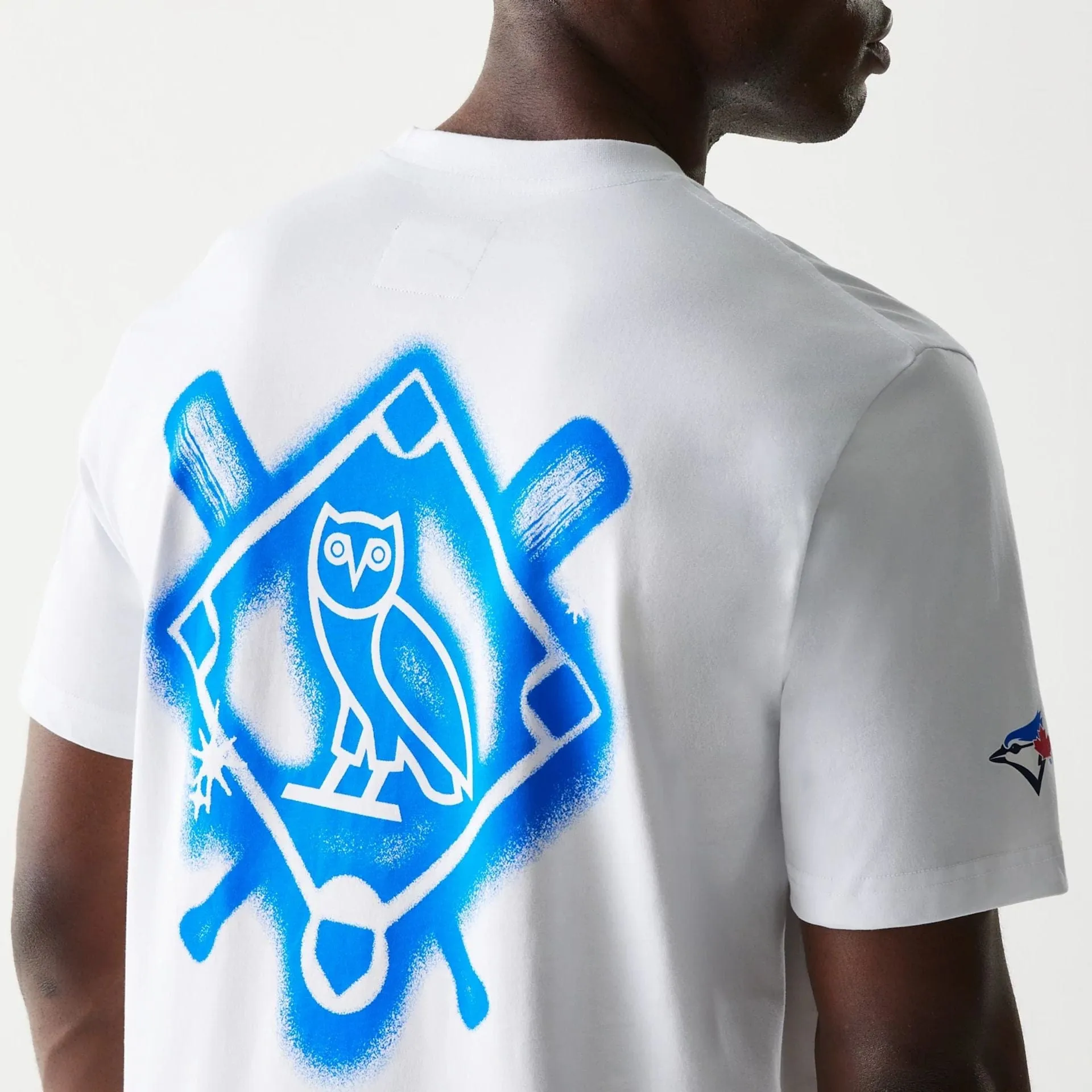 Toronto Blue Jays OVO x MLB White T-Shirt loose fitting discount offer