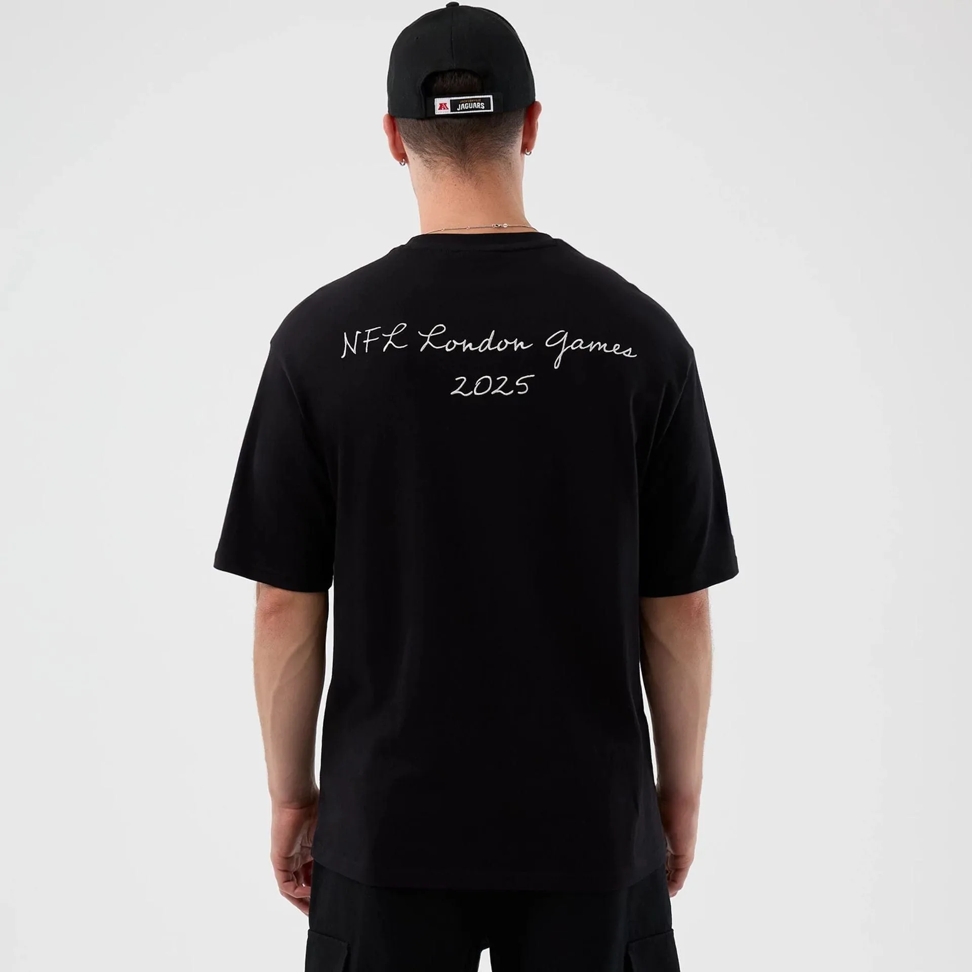 Jacksonville Jaguars NFL International Series Games Black Oversized T-Shirt Solid color purity EasyCare Fabric