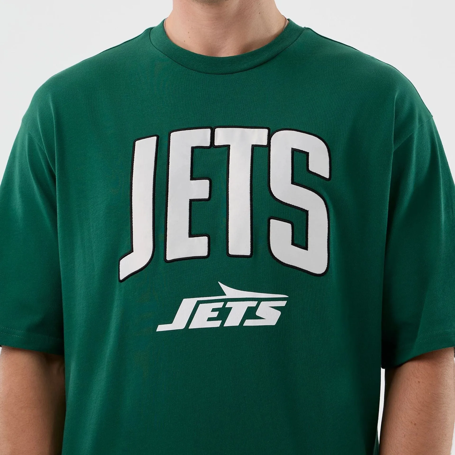 casual and comfortable New York Jets NFL International Series Games Green Oversized T-Shirt