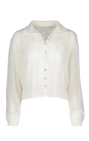 Vented Panels Esme Eyelet Blouse
