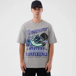 Vancouver Canucks NHL Sport Classic Grey T-Shirt Abstract print Comfortable Look