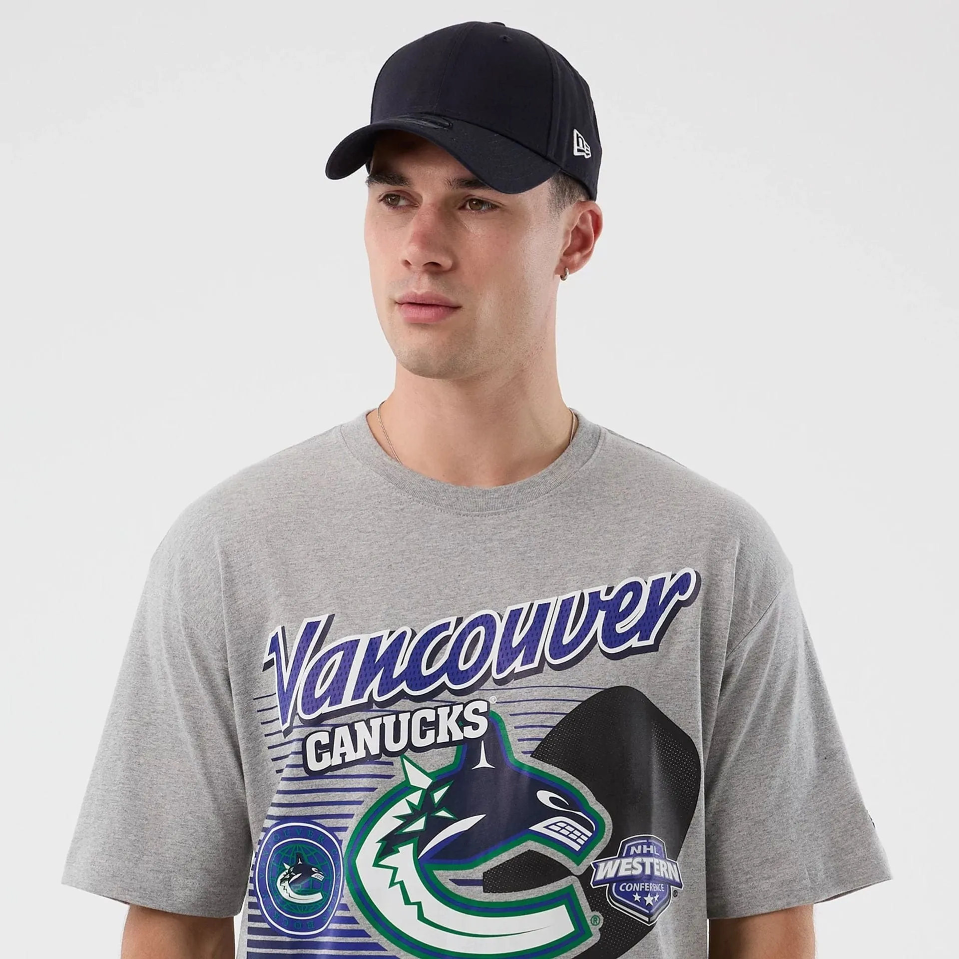 MicroPiqueKnit Vancouver Canucks NHL Sport Classic Grey T-Shirt