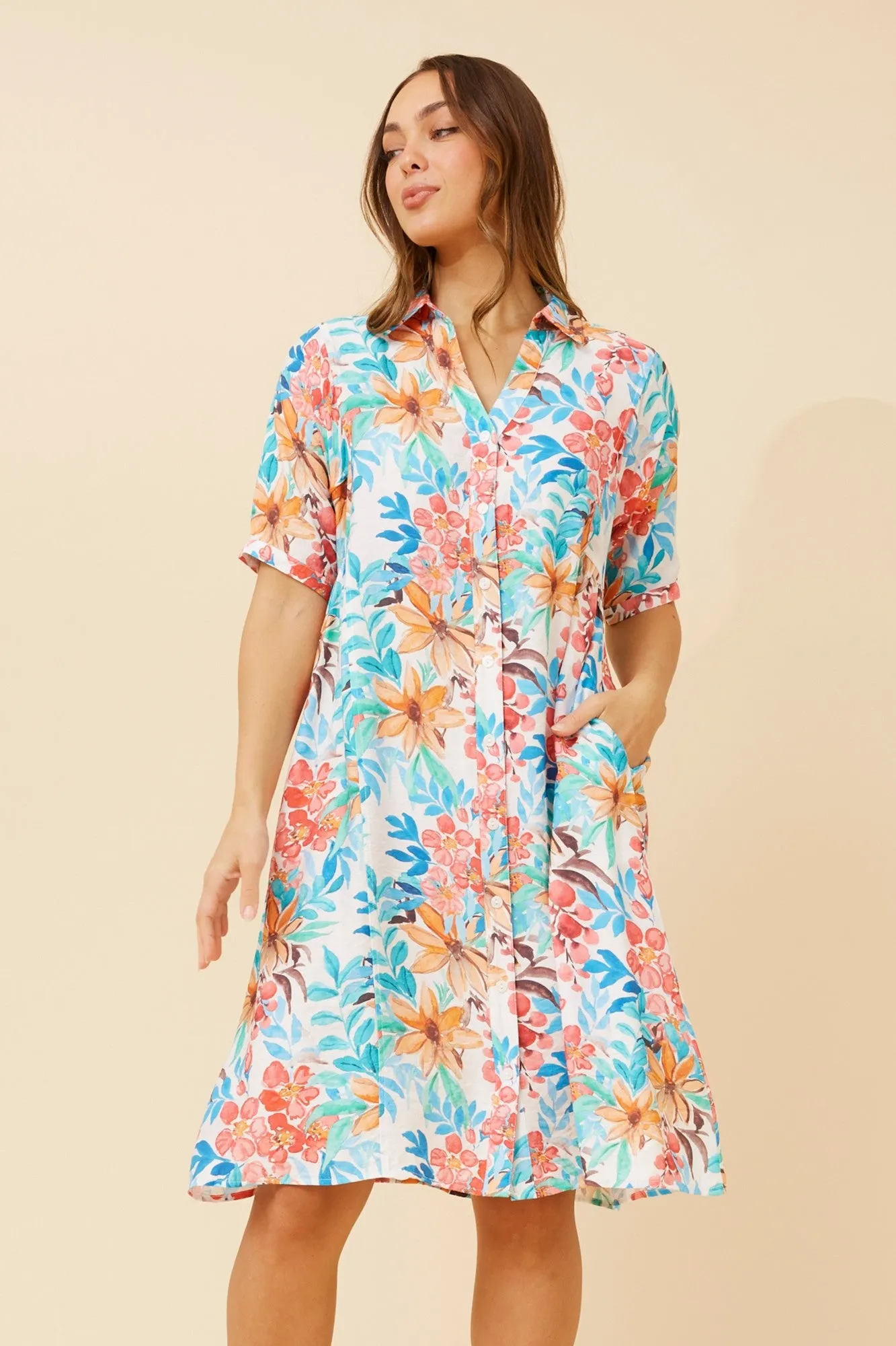 Pure Stitch PRUDY FLORAL PRINT DRESS