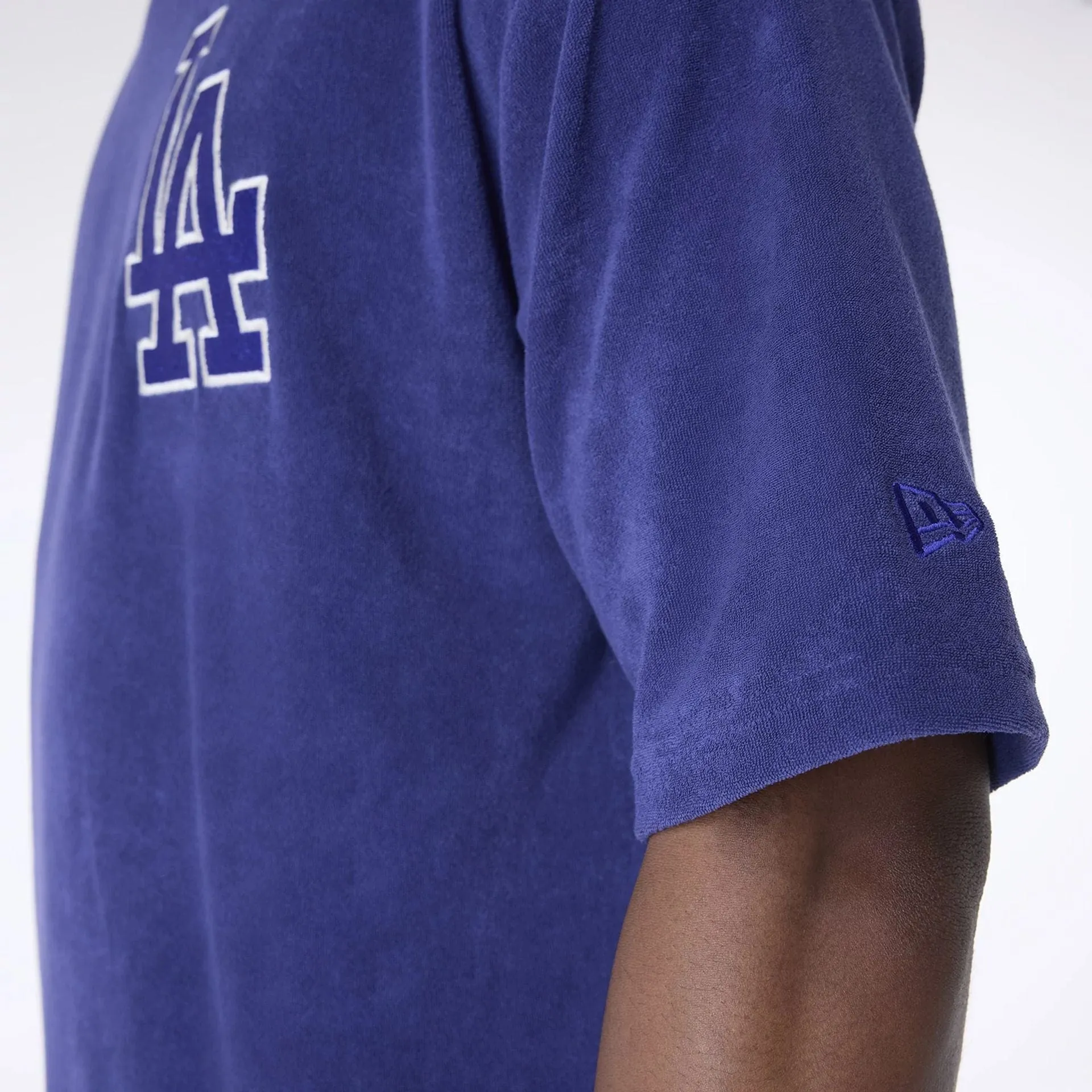 LA Dodgers MLB Towelling Dark Blue Oversized T-Shirt Street Style Trend