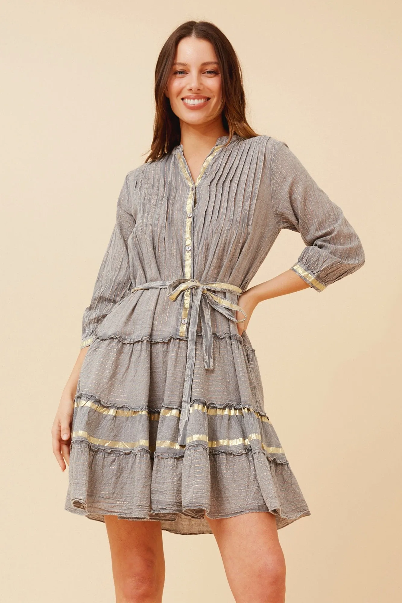 Comfy Layers Cozy Vibe KANAN LUREX SHORT DRESS