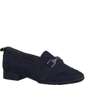 Tamaris Womens Shoe 84205 Navy Suede Lifestyle Ready