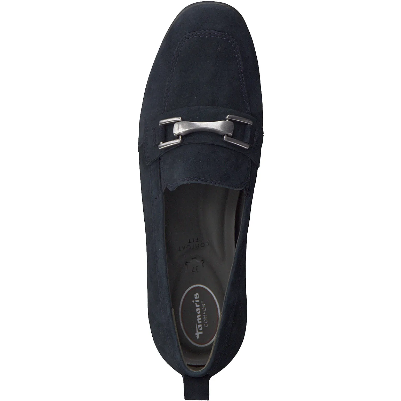 Anytime Fit Cushion Grip Tamaris Womens Shoe 84205 Navy Suede