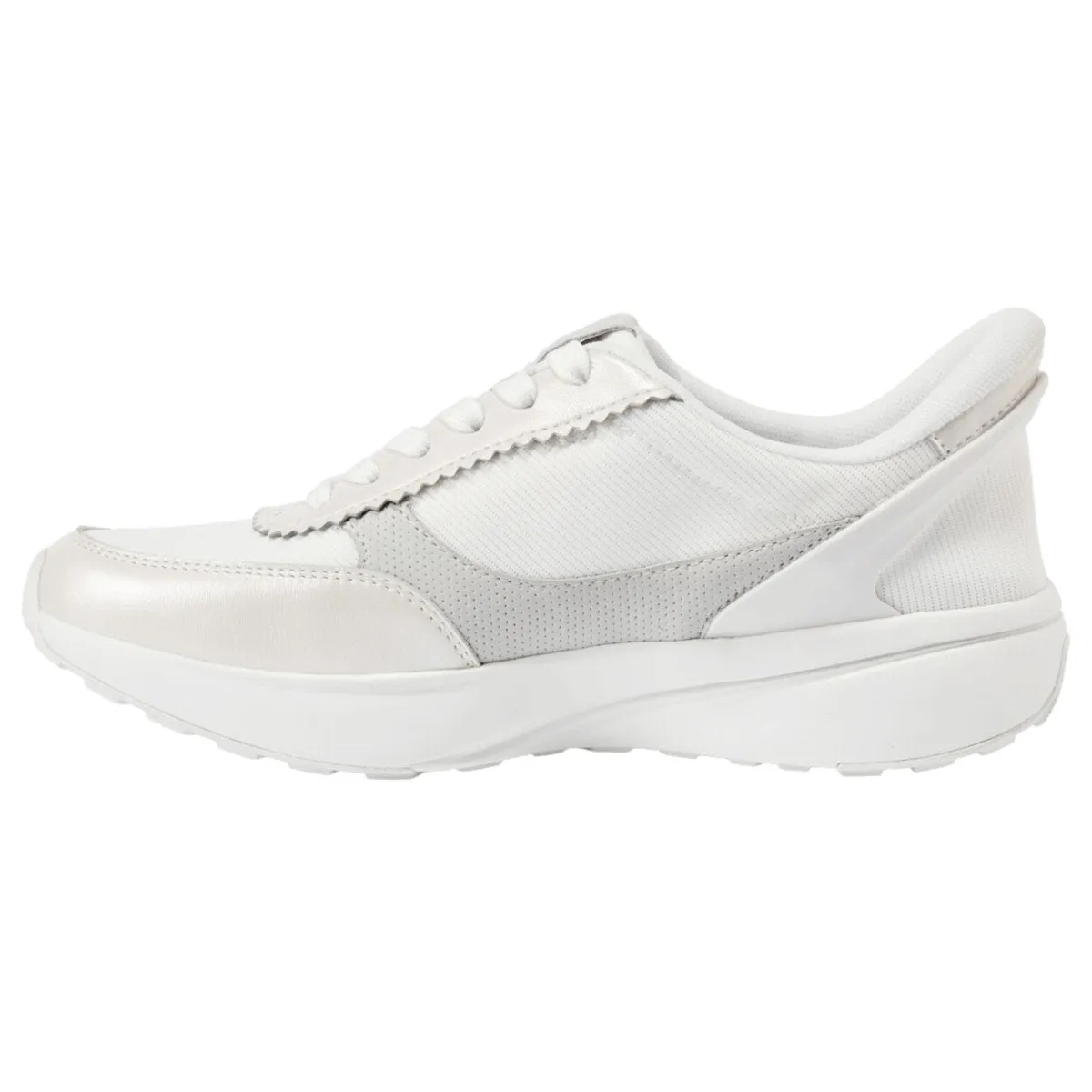 Work Friendly Friend Hike Kizik Women's Paris Metallic White