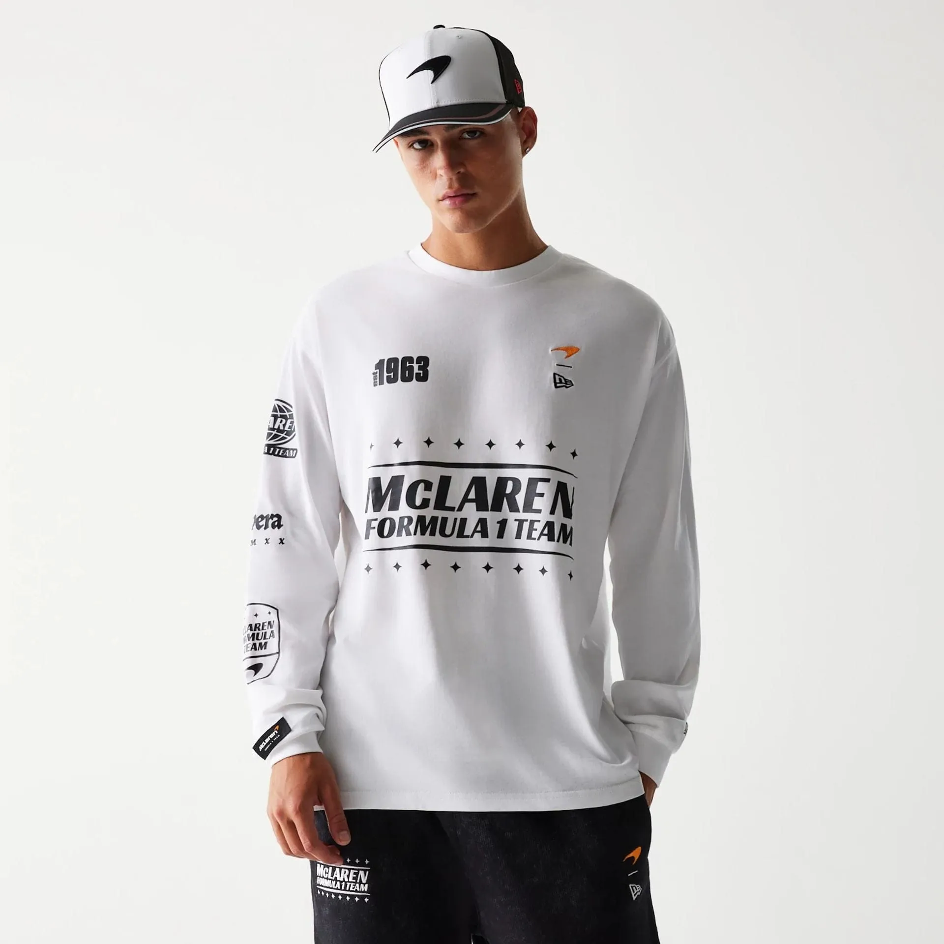 Flexible stretch McLaren Racing White Long Sleeve T-Shirt