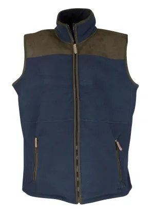 Cottage Trip MF104 - Mens Bonded Fleece Gilet - NAVY