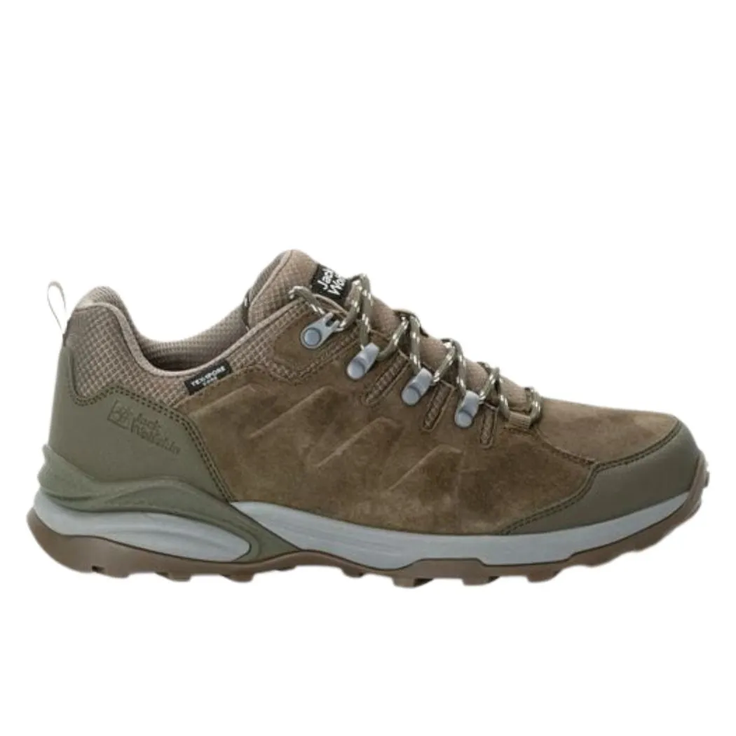 jack wolfskin Refugio Texapore Low Men's Waterproof Hiking Shoes smooth - sole shoes