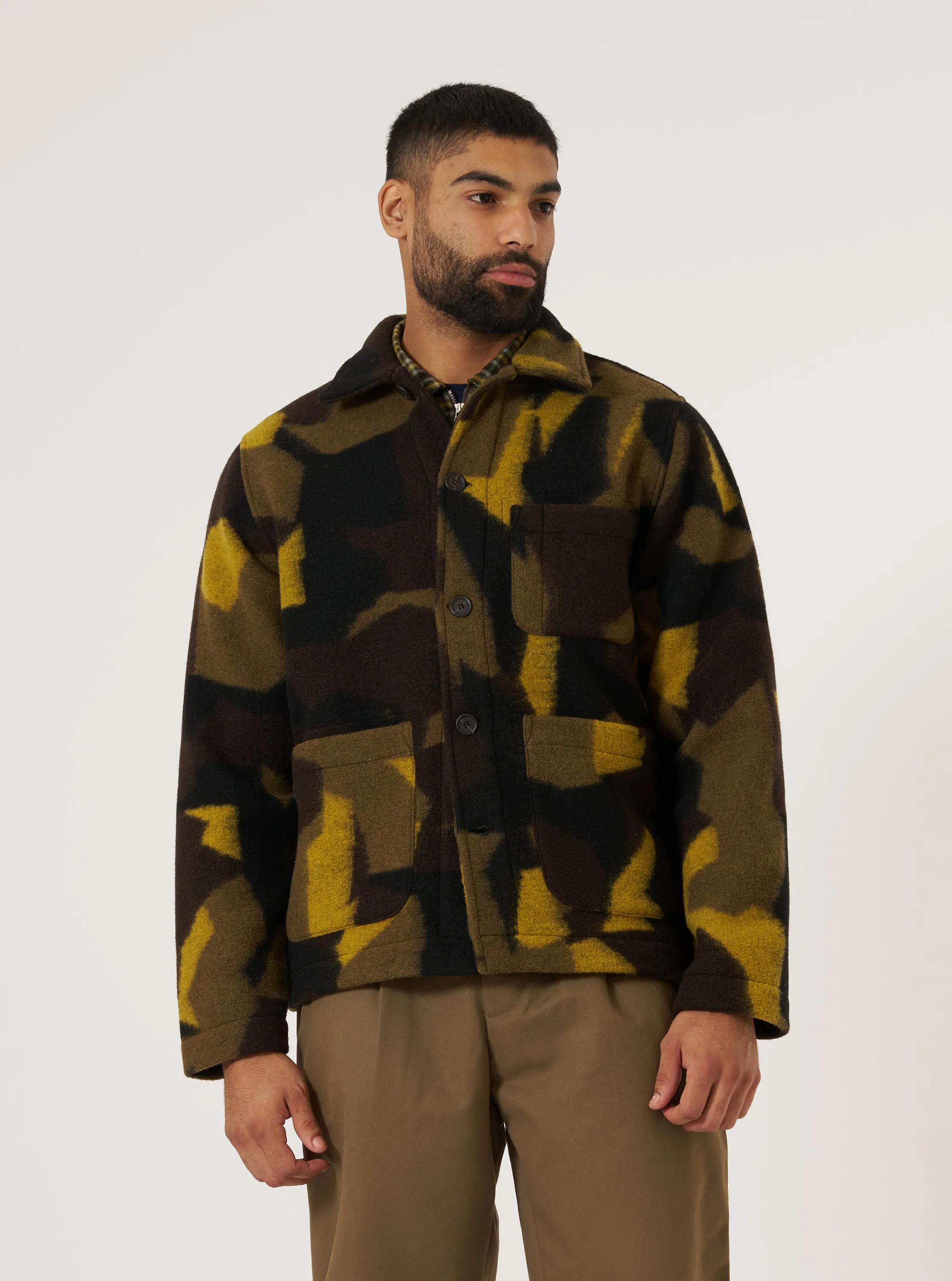 Alpine Outfit Camo Swede Fleece Field Jacket