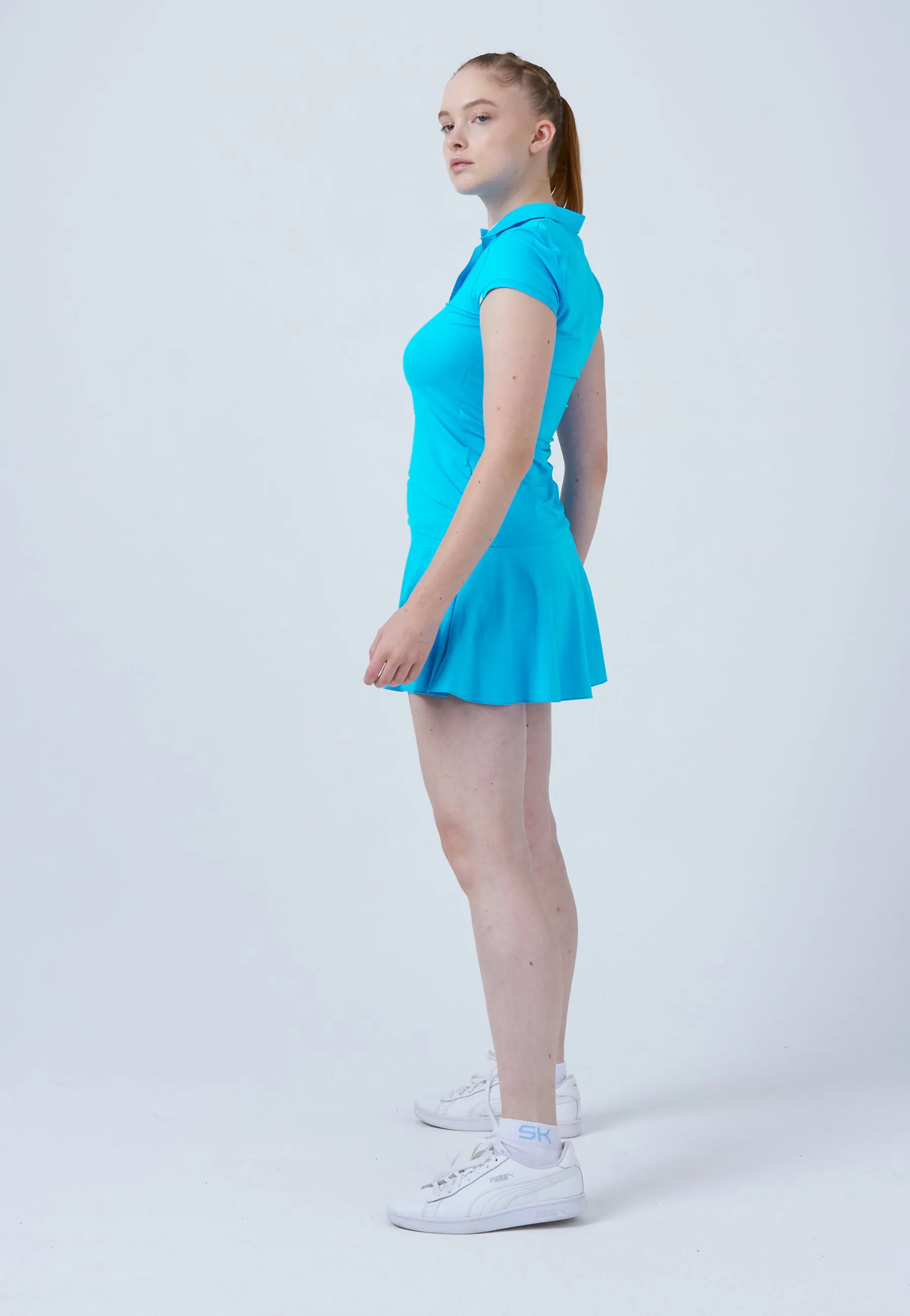 Casual Must-Have Women & Girls Tennis Polo Shirt, turquoise