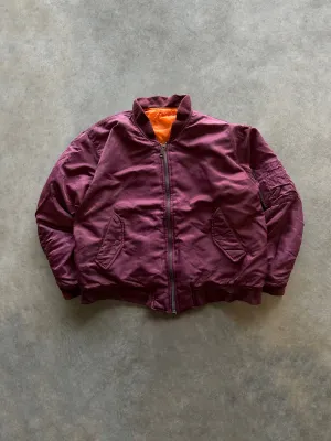 90s MA1 bomber jacket (L) Mid Length Cut