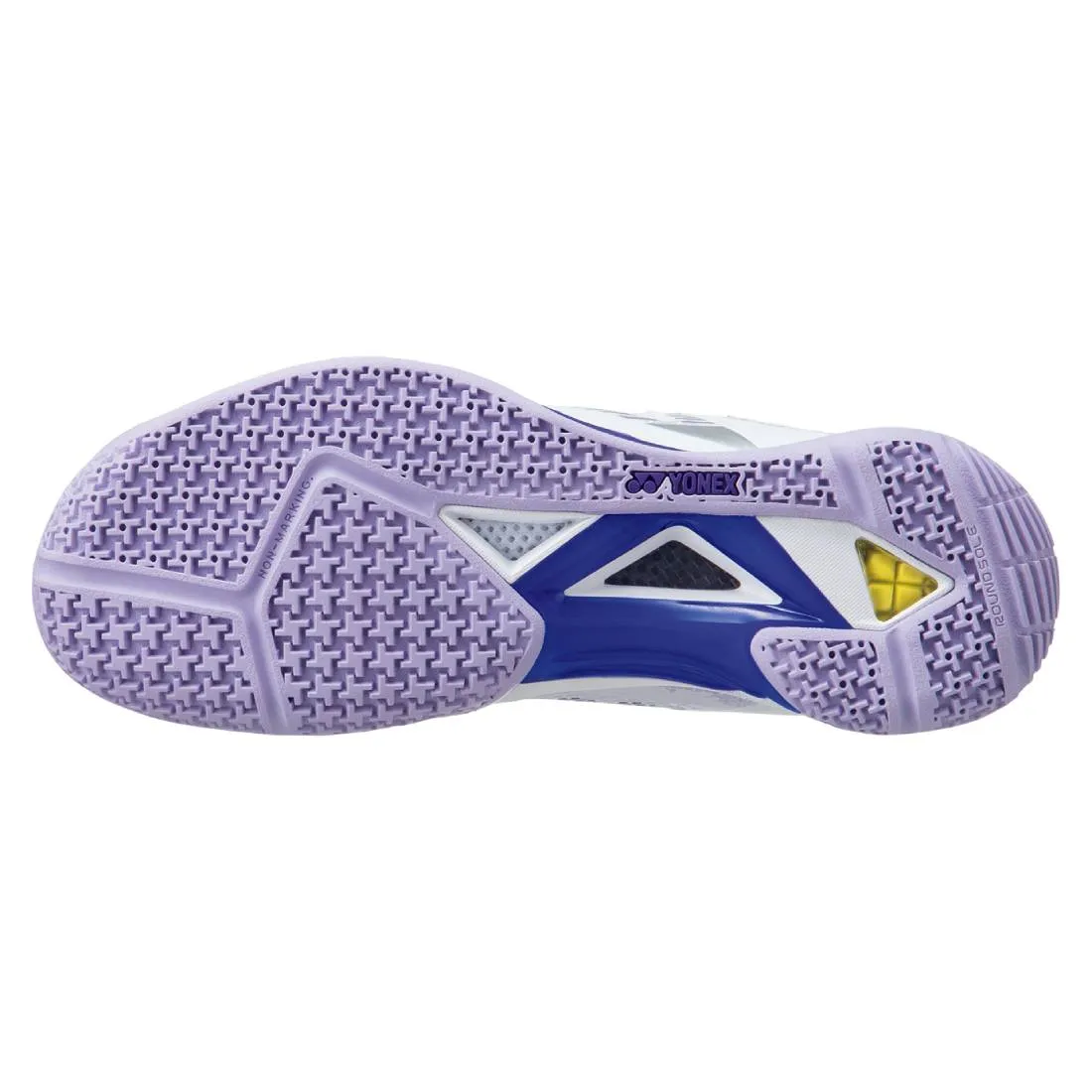 Breathable Tongue Structure Yonex Power Cushion Eclipsion Z3 Women's Indoor Court Shoe (White/Purple)