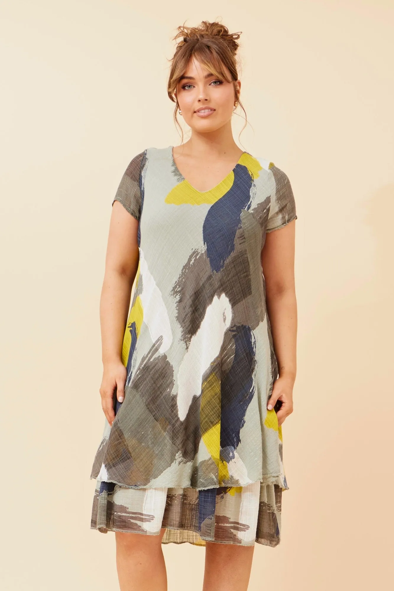 ELECTRA ABSTRACT PRINT One Piece Look Shade Soft