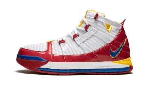 Smooth surface traction Asymmetric Lace Guide Zoom Lebron 3 QS "Superman"